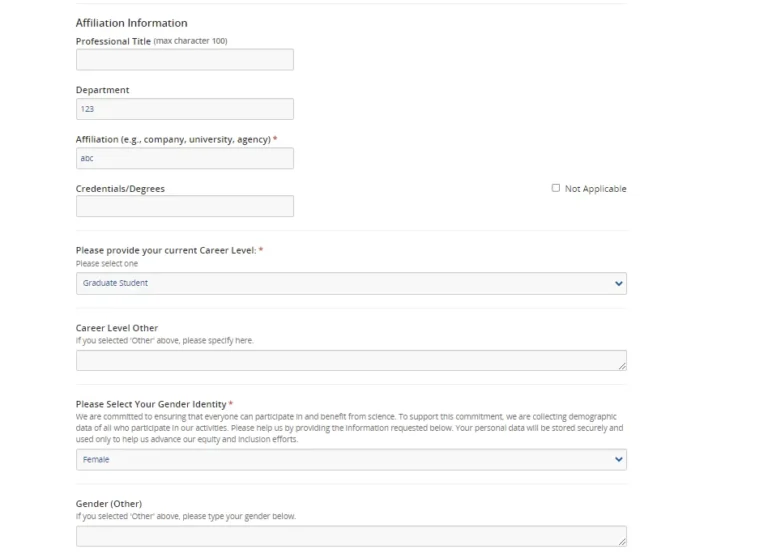 Task 4 – Complete poster presenter profile