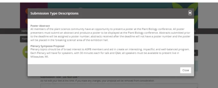 View Submission Types